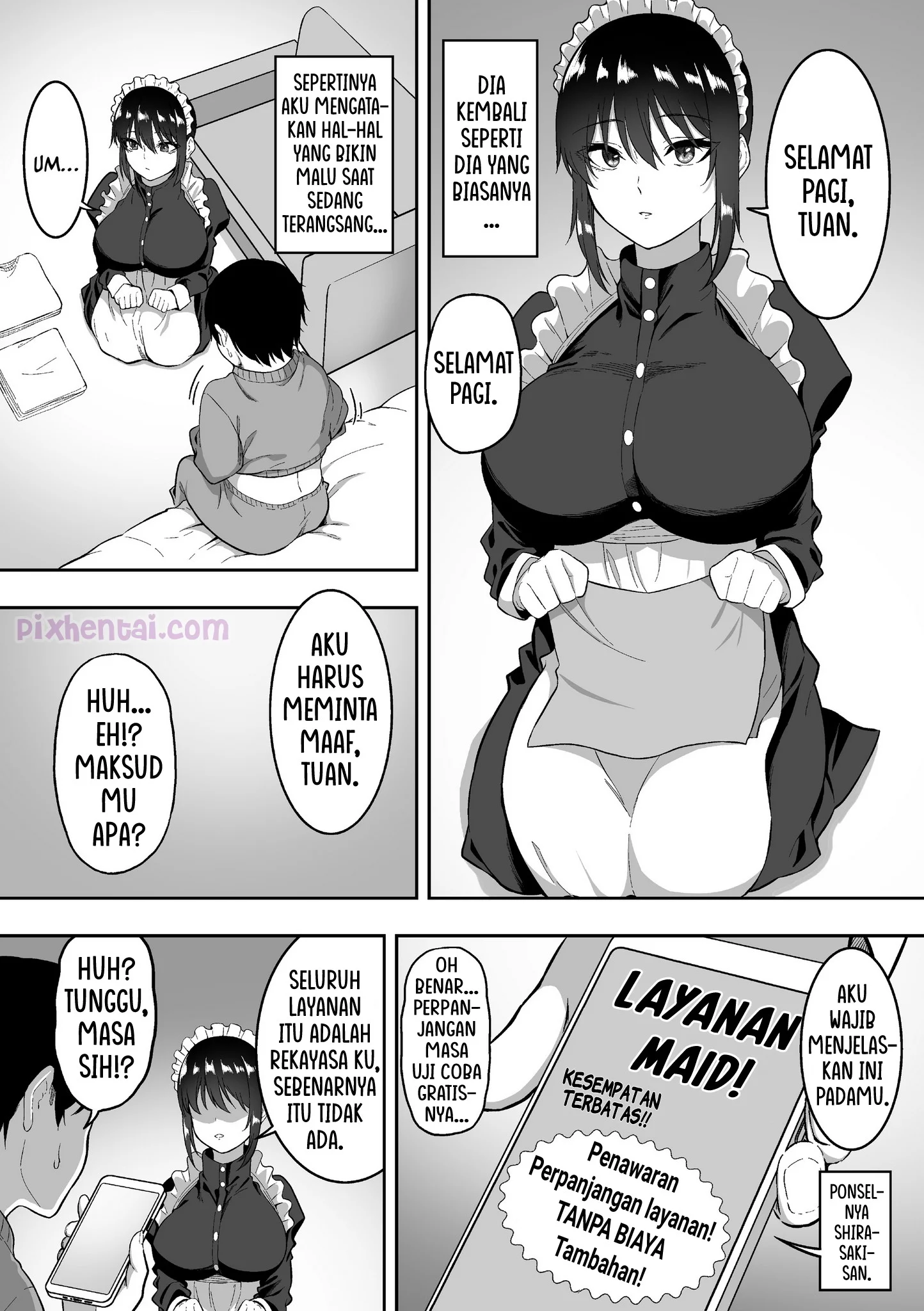 Komik hentai xxx manga sex bokep Maid no Shirasaki-san ni Gohoushi Shite Morau Hanashi part 3 page 57